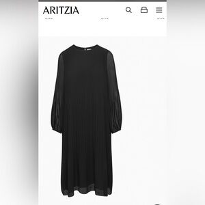 ARITZIA (WILFRED) midi dress in black size S